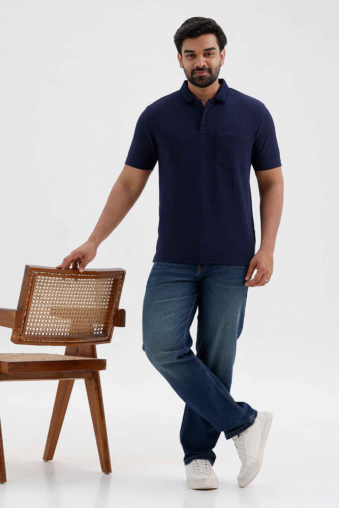 Premium Midnight Navy Polo T-Shirt for Men
