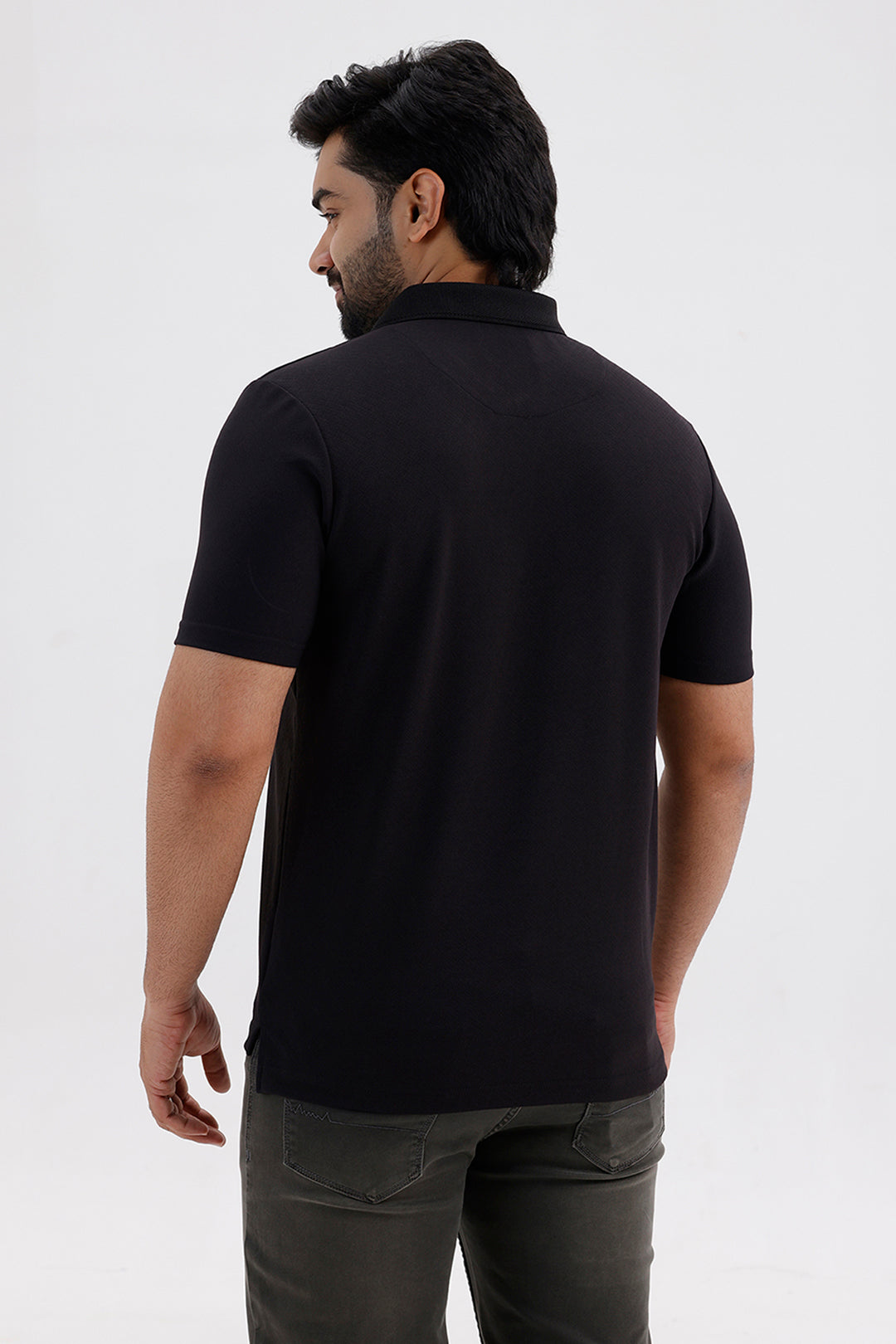 Black Cripe Polo T-Shirt for Men by Ariser