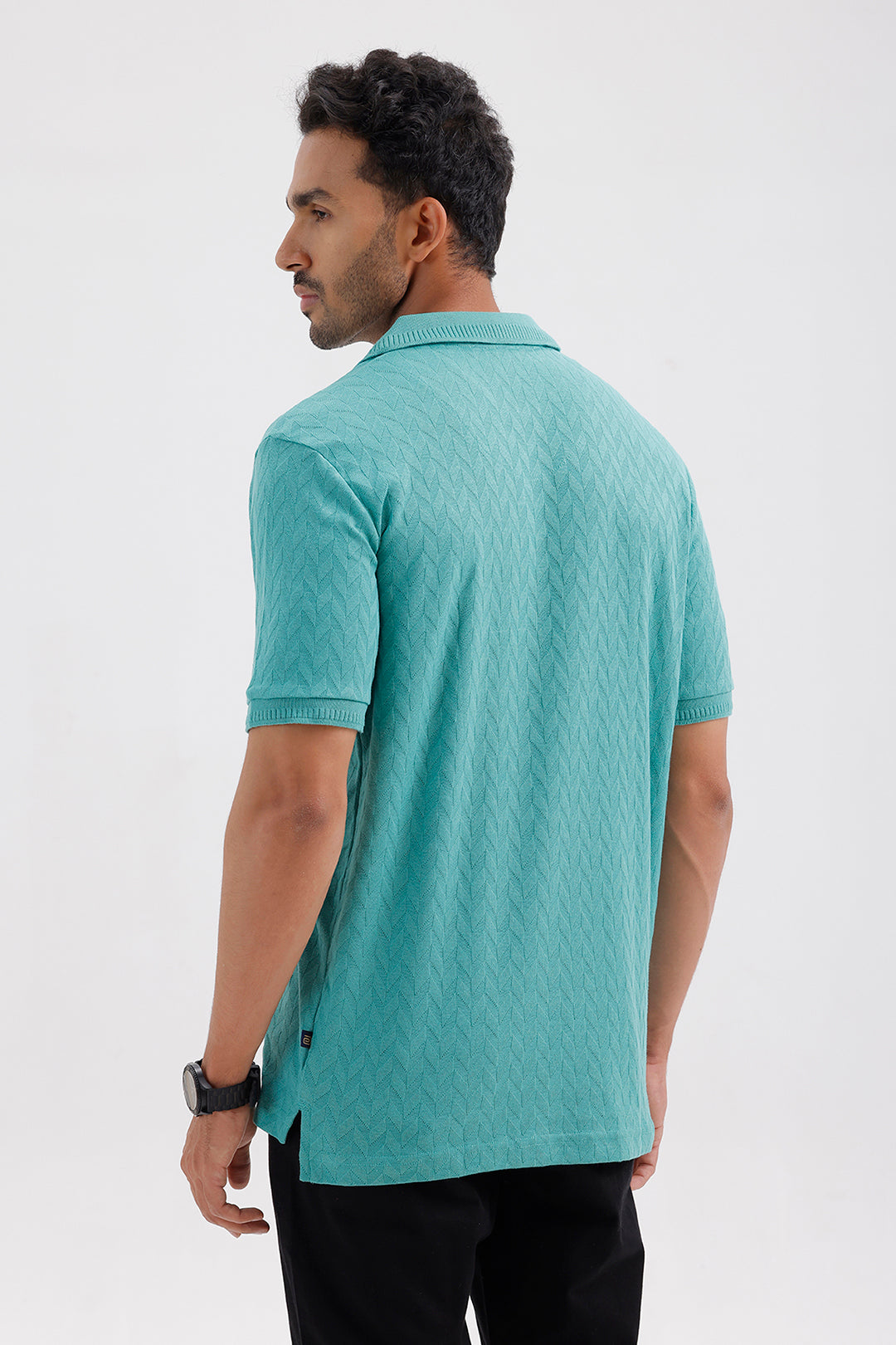 Fashion Polo Men's Fresh Jade Cotton T-Shirt