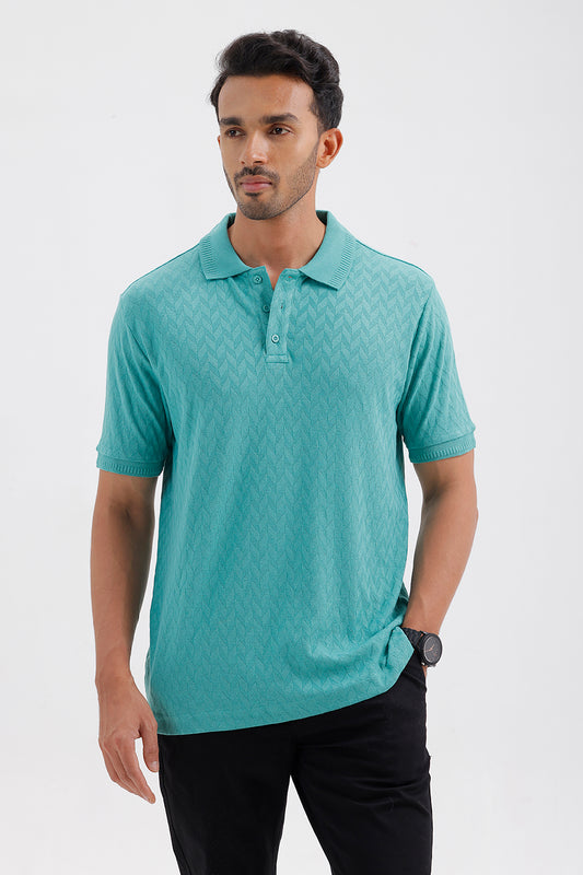 Men's Fresh Jade Fashion Polo T-Shirt
