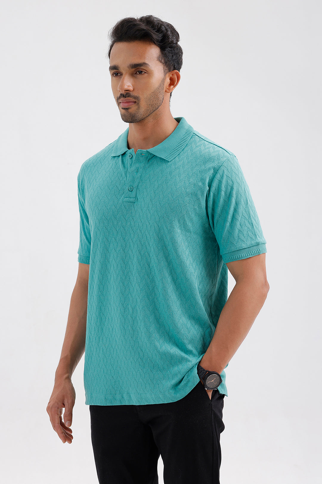 Stylish Fresh Jade Fashion Polo Men's T-Shirt
