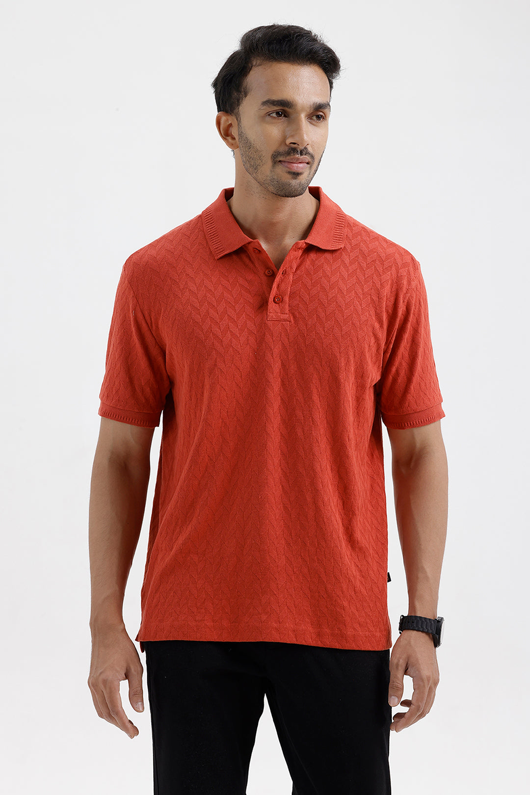 Fashion Polo Terra Red T-Shirt for Men by Ariser