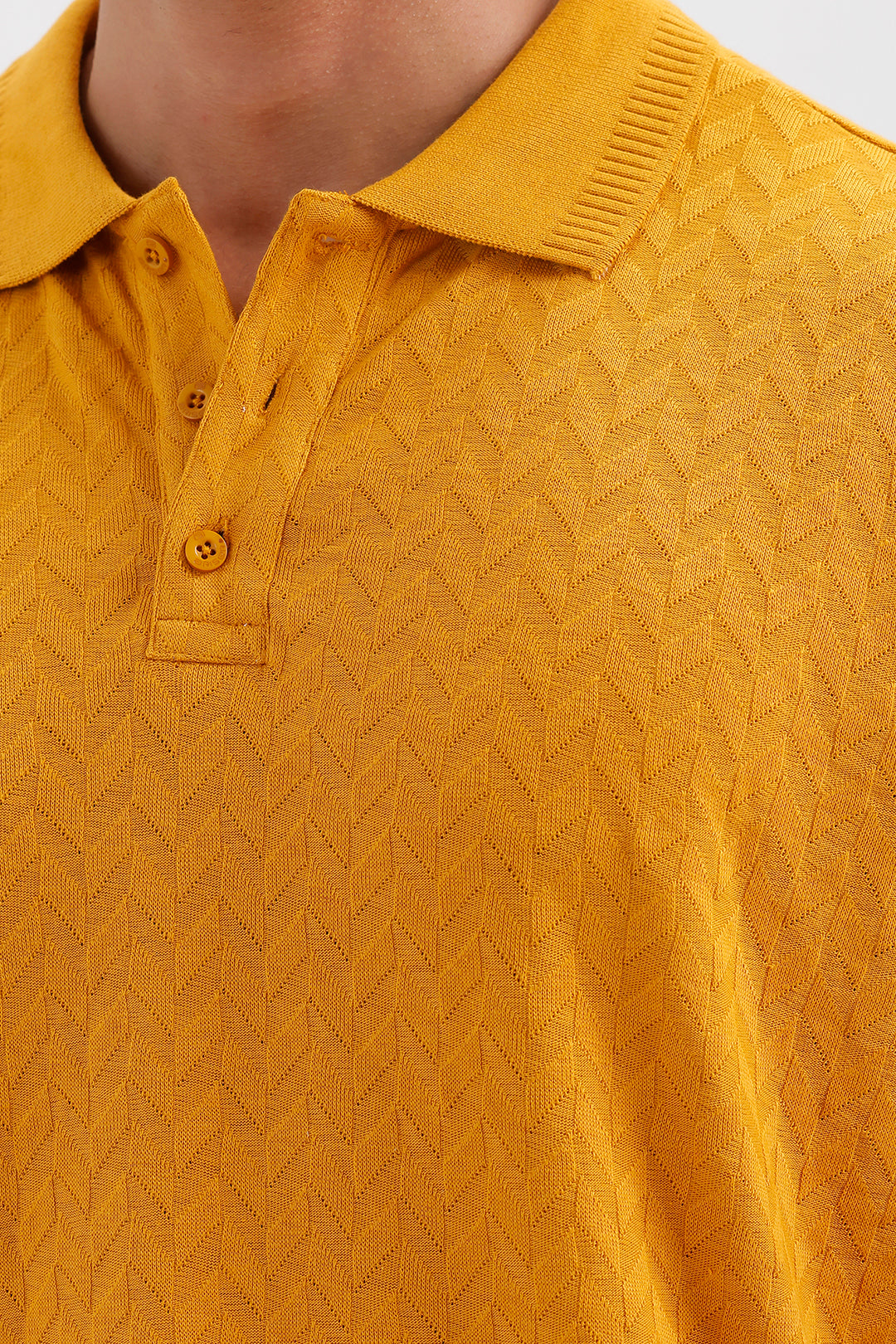 Vintage Mustard Polo T-Shirt for Men by Fashion Polo