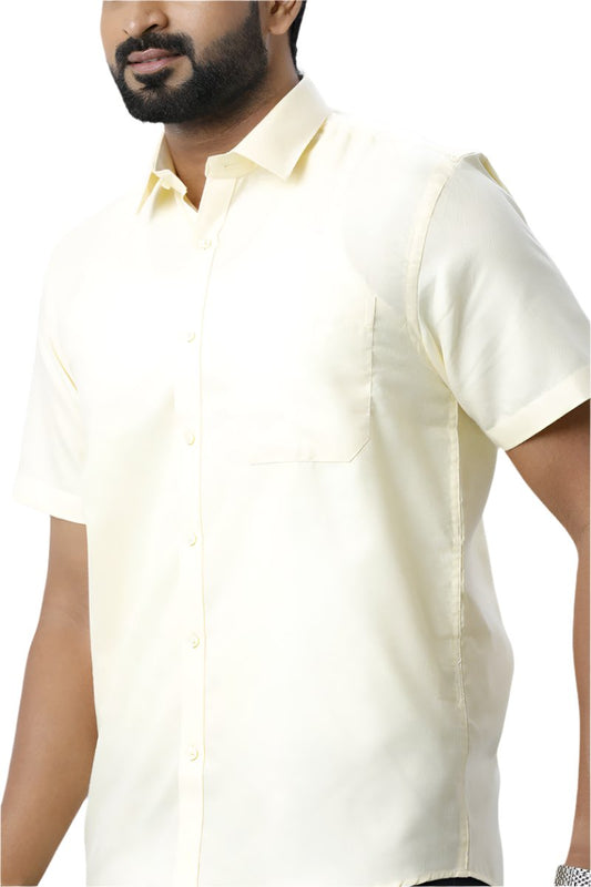 Armani - Light Yellow Formal Shirts for Men | Ariser