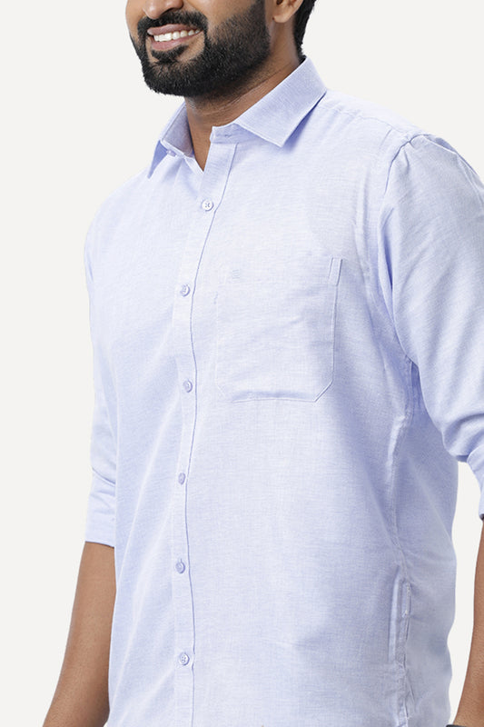 Armani - Purple Blue Formal Shirts for Men | Ariser