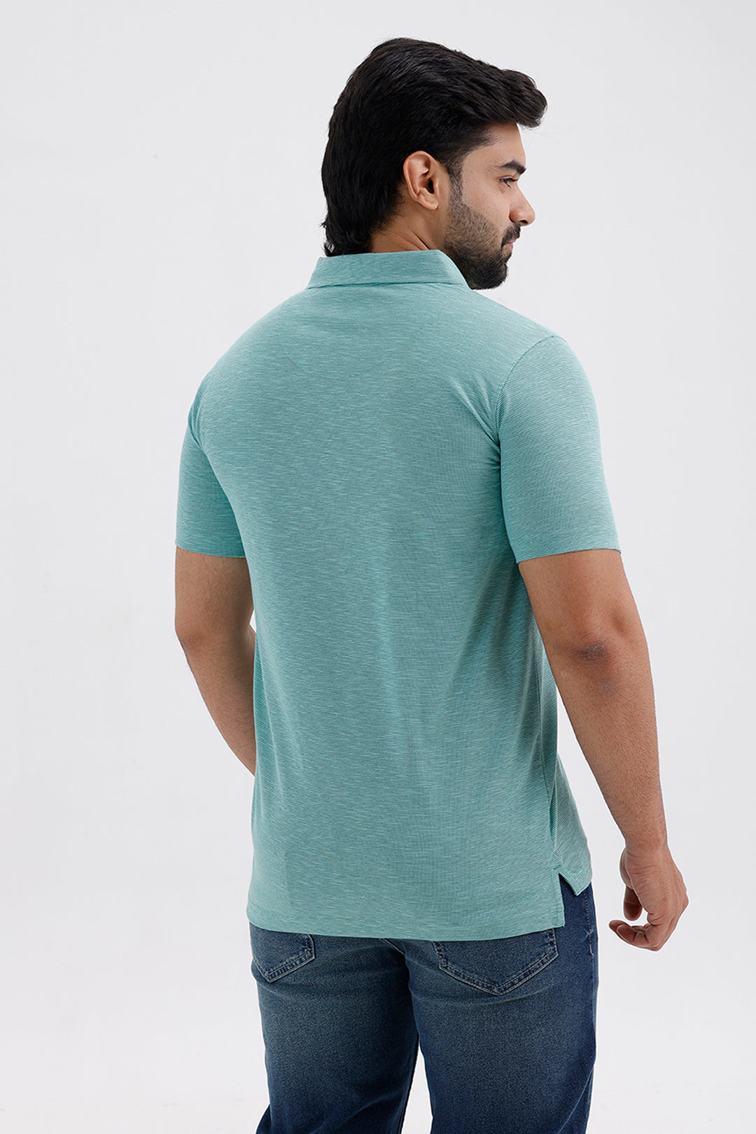 Stylish Mint Aqua Green Kent Polo Men's T-Shirt