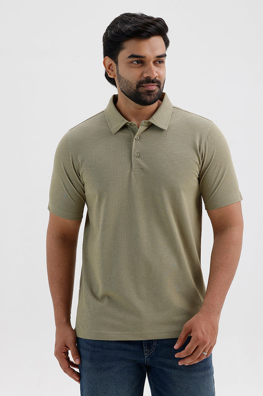 Kent Polo Olive Sage Green T-Shirt for Men by Ariser