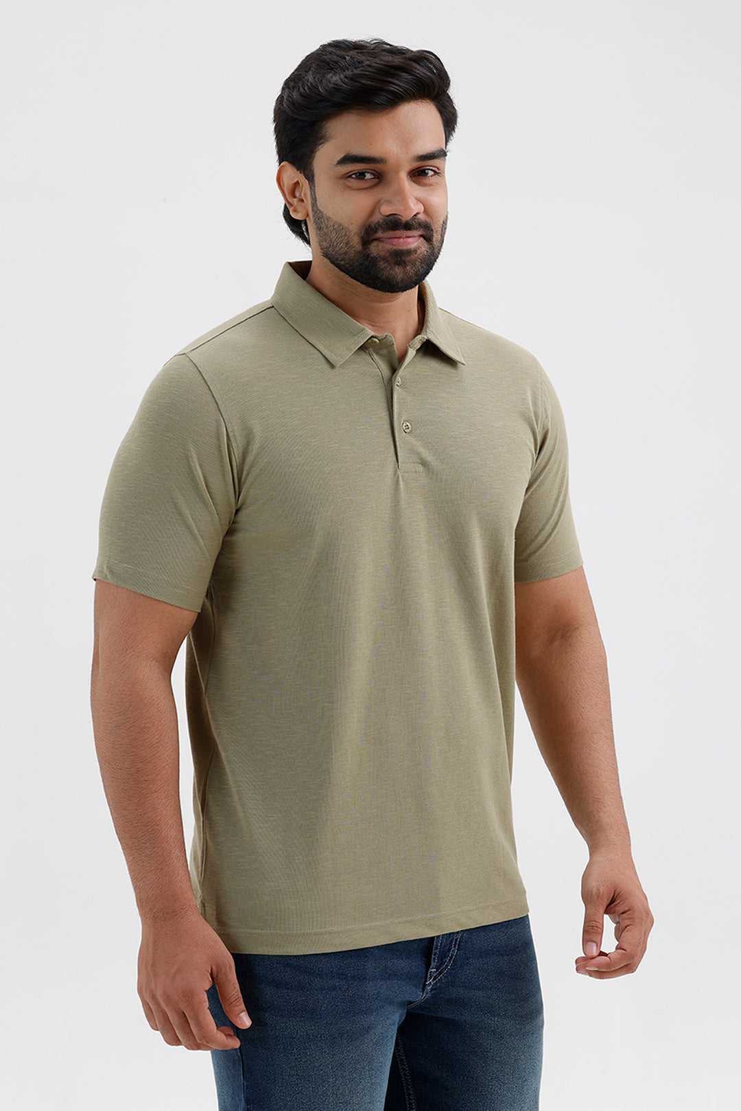 Olive Sage Green Polo T-Shirt for Men by Kent Polo