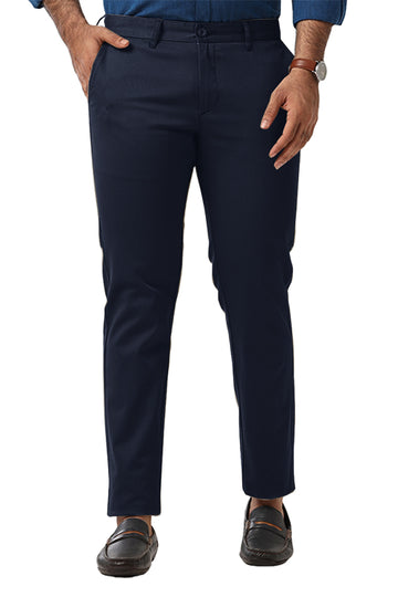 Monaco - Night Blue Trouser For Men | Ariser