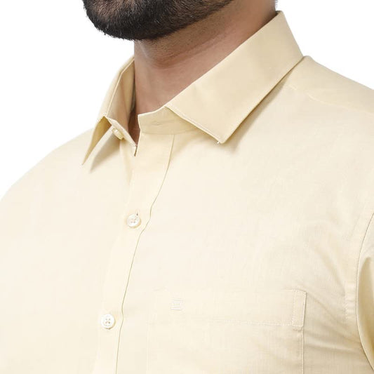 Zurich - Yellow Formal Shirts for Men | Ariser